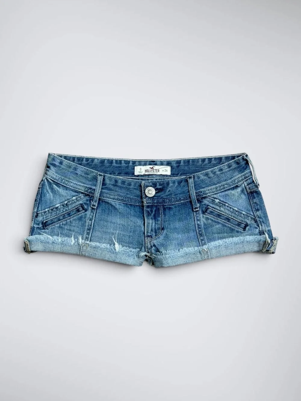 Early 2000s Hollister Ultra Low Rise Micro Denim Shorts